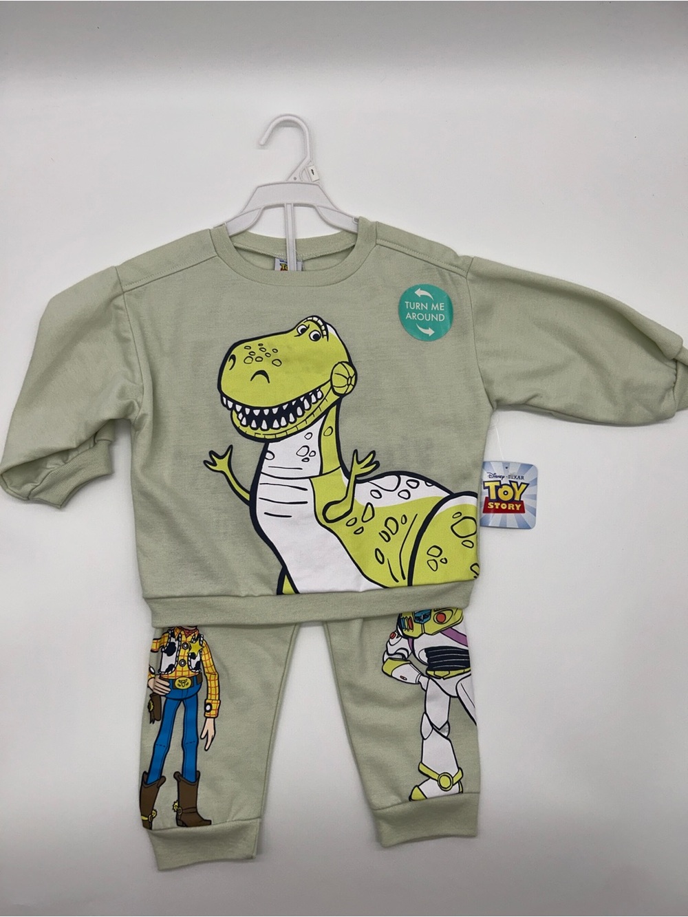 Pixar Toy Story 3T Light Green Kids Sweat Set
